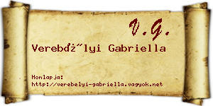 Verebélyi Gabriella névjegykártya