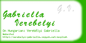 gabriella verebelyi business card